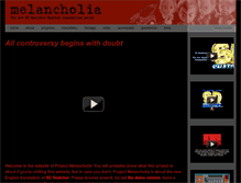 Tablet Screenshot of project-melancholia.org